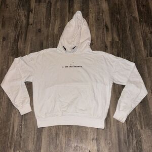 I‎ Am Different White Hoodie Adult Medium Anti Bully